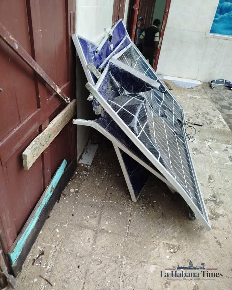 Tormenta severa golpea Palma Soriano y destruye paneles solares de una parroquia que alimenta a casi 100 personas vulnerables