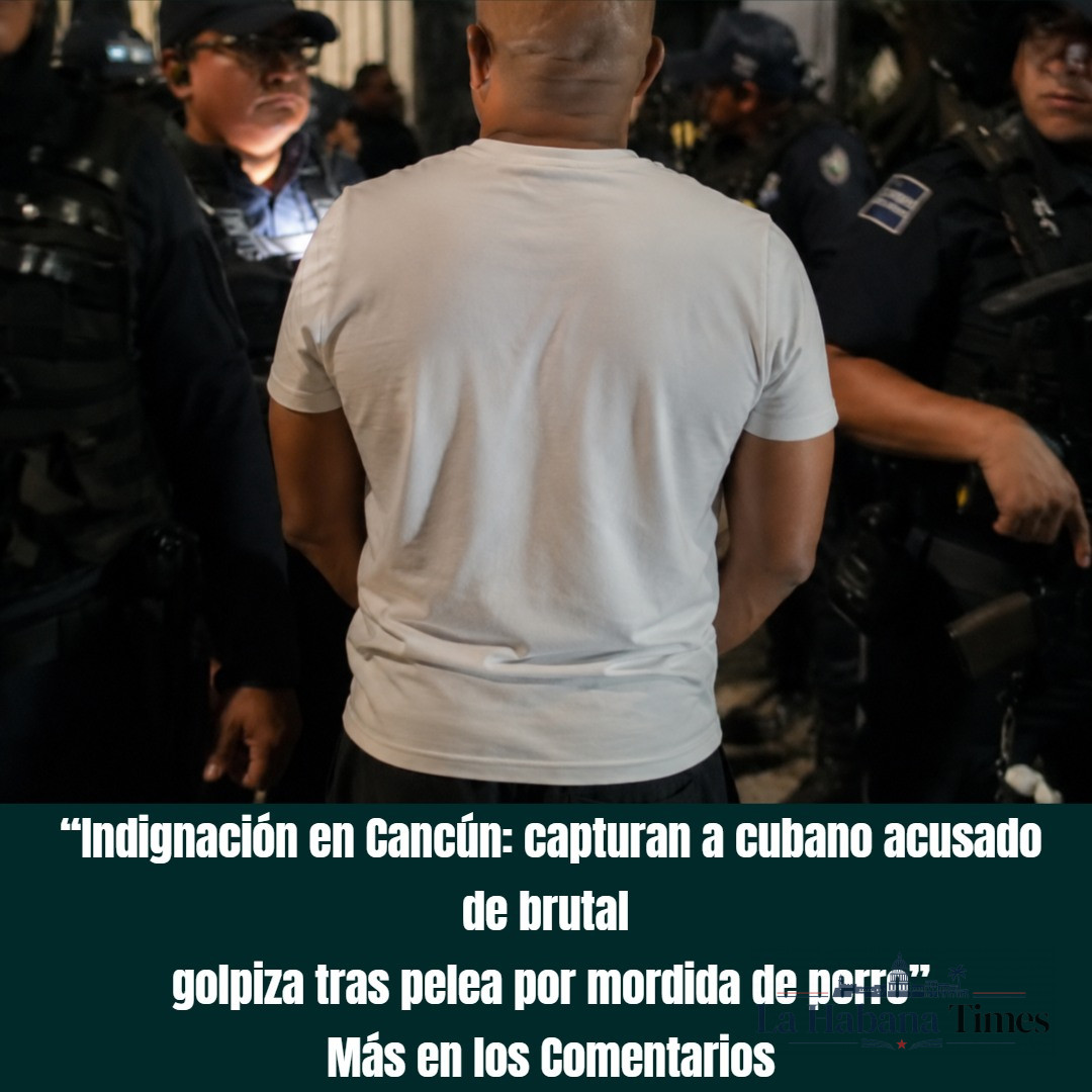 Indignación en Cancún tras captura de cubano acusado de golpear brutalmente a un mexicano luego de la mordida de un perro