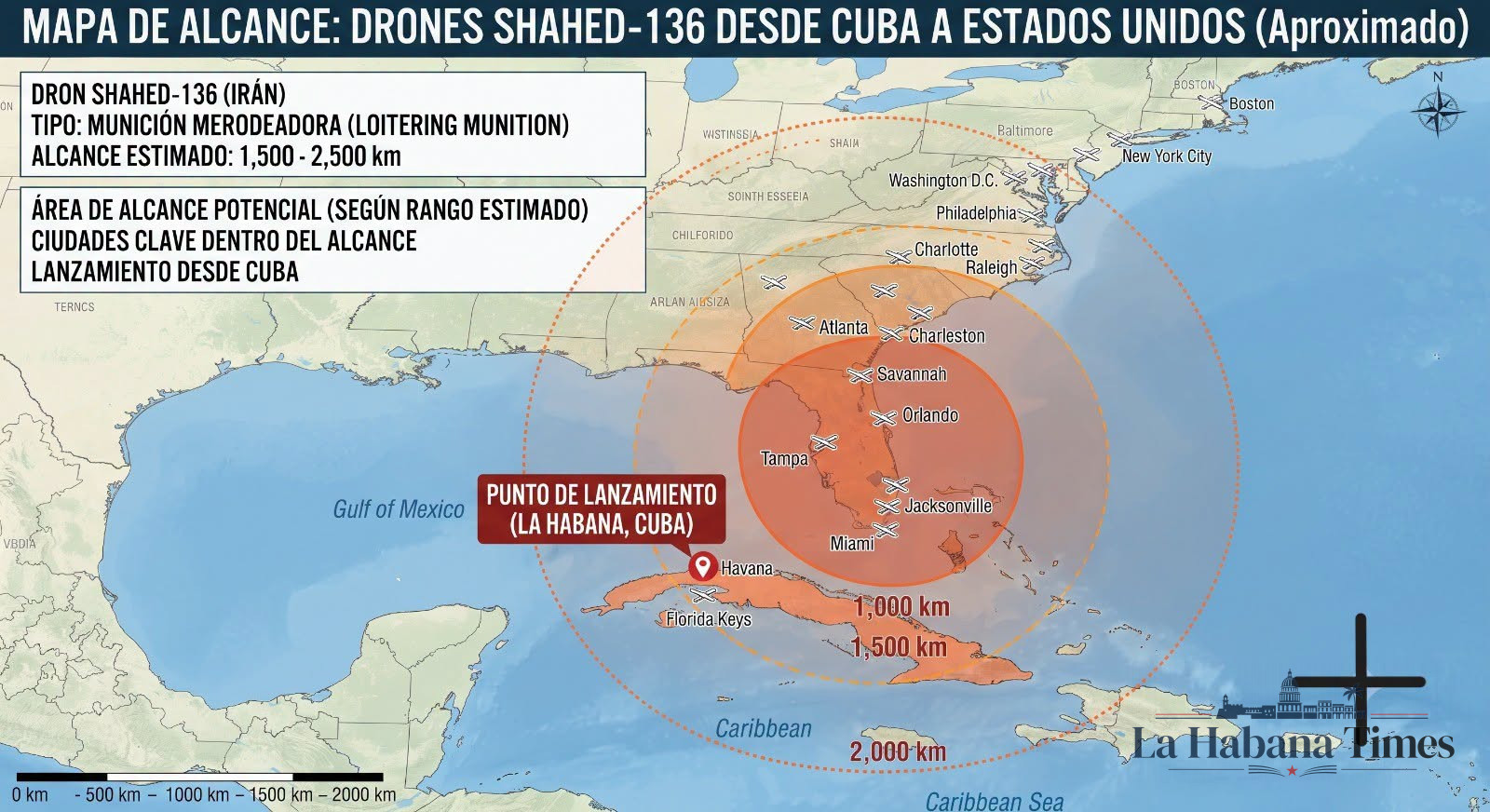Estados Unidos investiga posible amenaza de más de 300 drones militares almacenados en Cuba