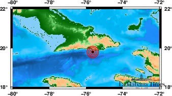 TERREMOTO DE MAGNITUD 3,6 SACUDE SANTIAGO DE CUBA Y ES REPORTADO COMO PERCEPTIBLE