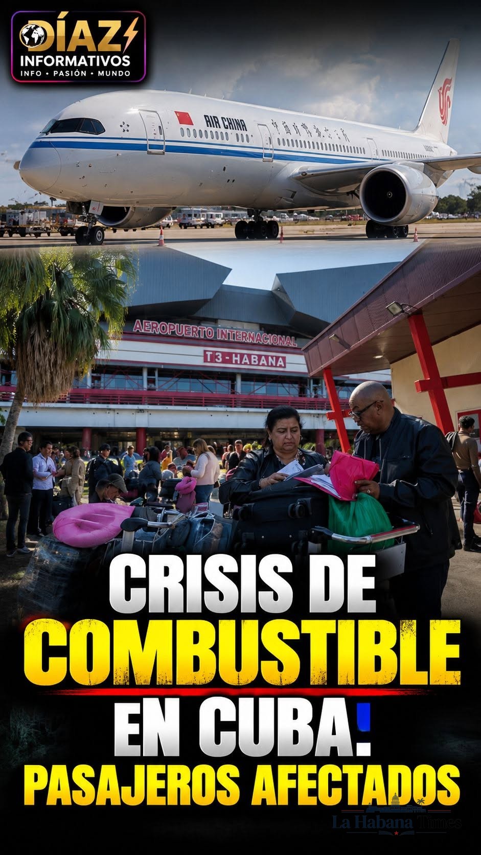 LA CRISIS DE COMBUSTIBLE AFECTA LOS VUELOS DESDE CUBA Y AIR CHINA ORGANIZA UN SERVICIO DE REEMPLAZO